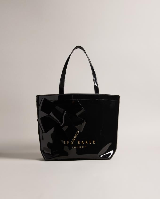 Sac a Main Ted Baker Small Icon With Knot Bow Noir Femme | PRO-10599488